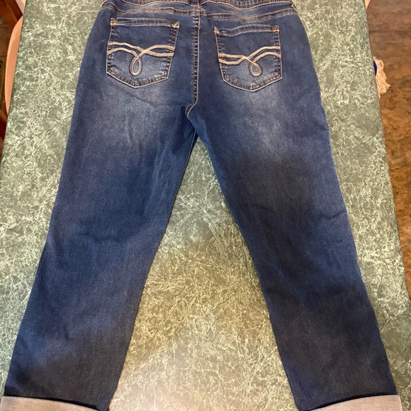 Wallflower Women's Dark Blue Ankle Jeans - Picture 2 of 2